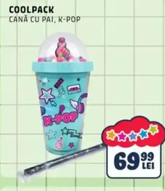 Coolpack cană cu pai, k-pop