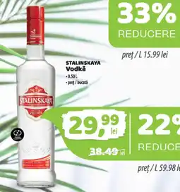 La Doi Pasi Stalinskaya Vodka Ofertă