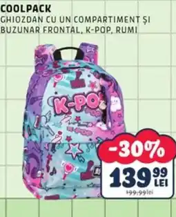 Noriel Coolpack ghiozdan cu un compartiment și buzunar frontal, k-pop, rumi Ofertă