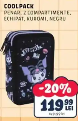 Noriel Coolpack penar 2 compartimente echipat kuromi negru Ofertă