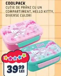 Noriel Coolpack cutie de prânz cu un compartiment, hello kitty Ofertă