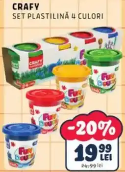 Noriel Crafy set plastilină 4 culori Ofertă