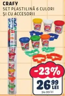 Noriel Crafy set plastilină 6 culori și cu accesorii Ofertă