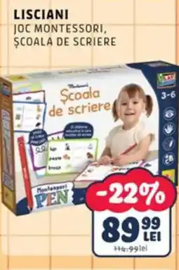 Noriel Lisciani joc montessori, școala de scriere Ofertă