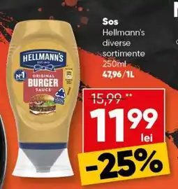 PROFI Hellmann's Original Burger Sauce Ofertă