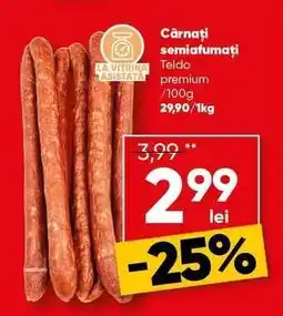 PROFI Cârnați semiafumați Teldo premium Ofertă