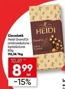 PROFI Ciocolată Heidi Grand'Or Ofertă