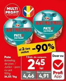 PROFI Pate Antrefrig de porc Ofertă