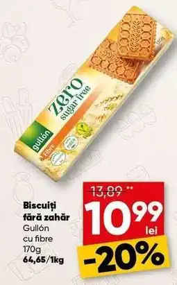 PROFI Biscuiți fără zahăr Gullón cu fibre 170g Ofertă