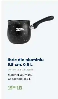 Carrefour Ibric din aluminiu 9,5 cm, 0,5 L Ofertă