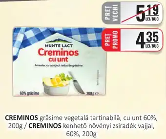 CBA Munte Lact Creminos cu unt Ofertă