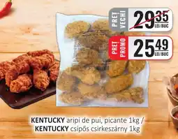 CBA Kentucky aripi de pui, picante Ofertă