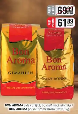 CBA Bon Aroma cafea prăjită, boabe&măcinată Ofertă