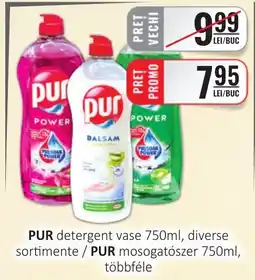 CBA pur detergent vase 750ml, diverse sortimente / pur mosogatószer 750ml, többféle Ofertă