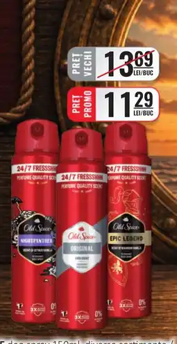 CBA Old Spice 24/7 Fressshhh Ofertă