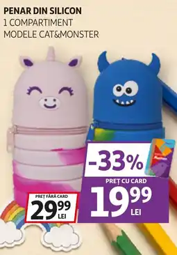 Auchan Penar din silicon 1 compartiment modele cat&monster Ofertă