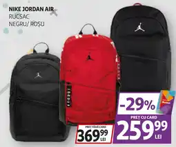 Auchan Nike Jordan Air rucsac negru/ roșu Ofertă