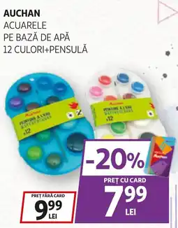 Auchan Auchan acuarele pe bază de apă Ofertă