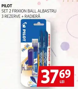 Auchan Pilot set 2 frixion ball albastru Ofertă