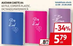 Auchan Auchan caiete A4 Ofertă