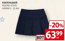 Auchan Fustă plisată pentru fetițe Ofertă