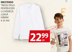Auchan Inextenso tricou polo pentru copii cu mânecă lungă Ofertă
