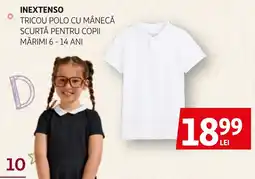 Auchan Inextenso tricou polo cu mânecă scurtă pentru copii Ofertă