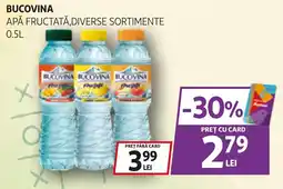 Auchan Bucovina apă fructată Ofertă