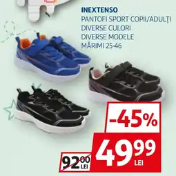 Auchan Inextenso pantofi sport copii/adulti Ofertă