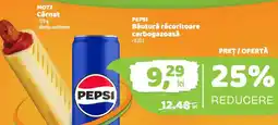 La Doi Pasi Motz carnat + Pepsi băutură răcoritoare carbogazoasă Ofertă