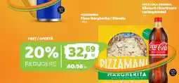 La Doi Pasi Pizzamania pizza margherita / diavola + Coca cola original Ofertă