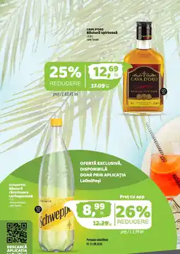 La Doi Pasi Schweppes băutură răcoritoare carbogazoasă Ofertă