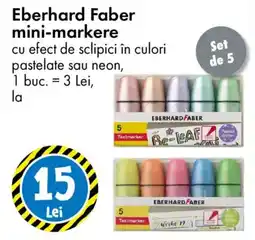 TEDI Eberhard Faber mini-markere Ofertă