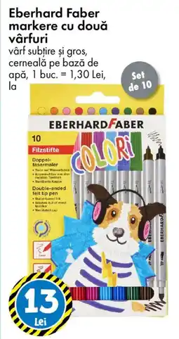 TEDI Eberhard Faber markere cu două vârfuri Ofertă