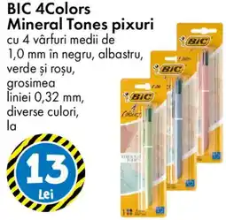 TEDI Bic 4colors mineral tones pixuri Ofertă