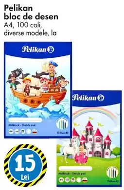 TEDI Pelikan bloc de desen Ofertă