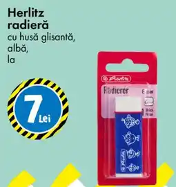 TEDI Herlitz radieră cu husă glisantă, albă Ofertă