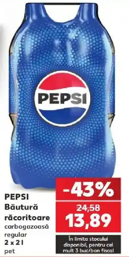 Kaufland Pepsi băutură răcoritoare carbogazoasă regular Ofertă