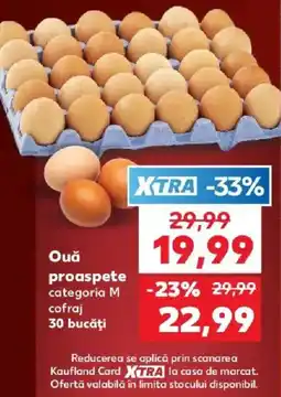 Kaufland Ouă proaspete categoria M cofraj Ofertă
