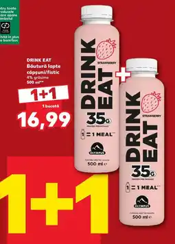 Kaufland Drink Eat Băutură lapte căpșuni/fistic Ofertă