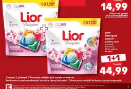 Kaufland Lior detergent capsule pentru rufe universal florissima Ofertă