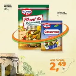 La Doi Pasi Dr.Oetker Pikant fix Conservant Ofertă