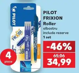 Kaufland Pilot Frixion Roller albastru Ofertă
