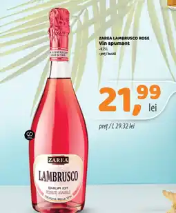 La Doi Pasi Zarea Lambrusco vin spumant Ofertă
