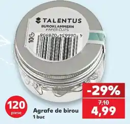Kaufland Talentus agrafe de birou Ofertă