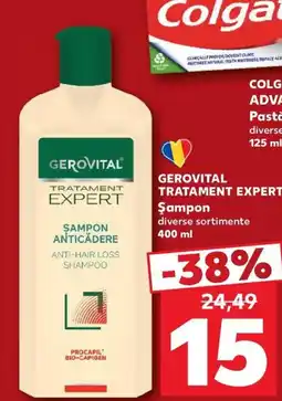 Kaufland Gerovital tratament expert şampon anticădere Ofertă