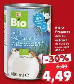 Kaufland K-bio preparat eco cu extract de nucă de cocos, light Ofertă