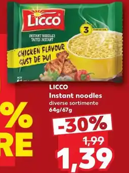 Kaufland Licco instant noodles Ofertă