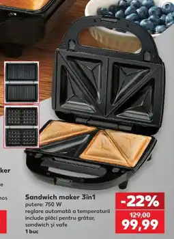 Kaufland Sandwich maker 3in1 Ofertă