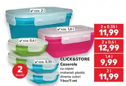 Kaufland Click&store caserole cu capac Ofertă